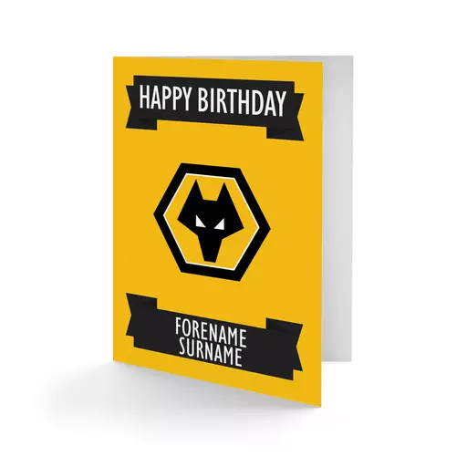 Wolves Crest Birthday Card