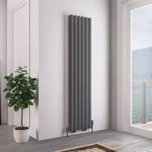 Tunstall Double 1800 x 420 Radiator Matt Anthracite