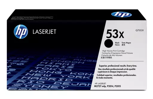 HP Q7553X/53X Toner cartridge black, 7K pages ISO/IEC 19752 for HP LaserJet P 2015