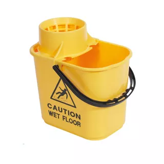 15 LTR PROFESSIONAL MOP BUCKET WITH WRINGER - YELLOW