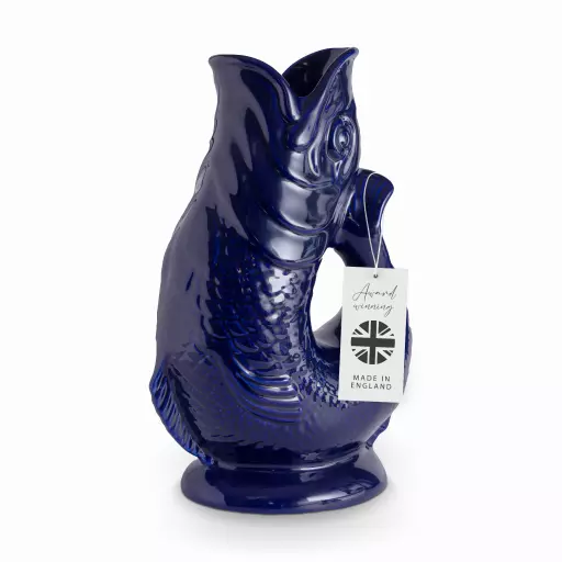 The Wade Fish Jug In Cobalt 0.6 Litre