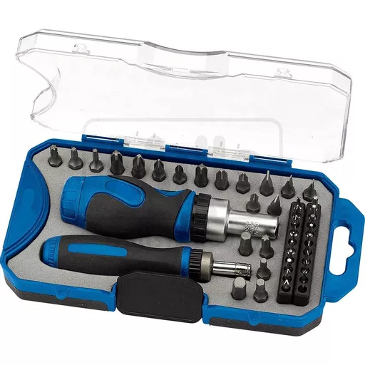 Ratchet Screwdriver and Bit Set (42 Piece)
