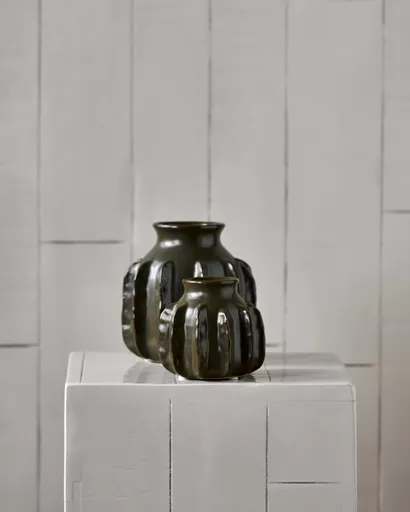 Vase, Cactus, Dark green - Small