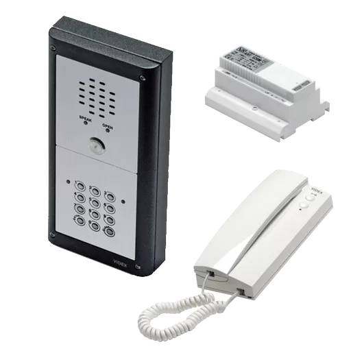 VIDEX VR4K1S/CL Vandal Resistant 1 Way Surface Mounted Audio Kit with Keypad