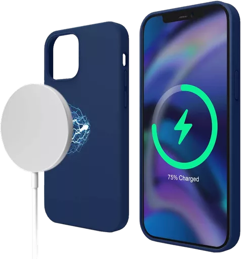 Silicone With MagSafe for iPhone 14 Plus - Navy