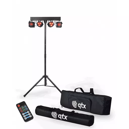 QTX Recharge DJ LED Derby & Par Bar with Tripod