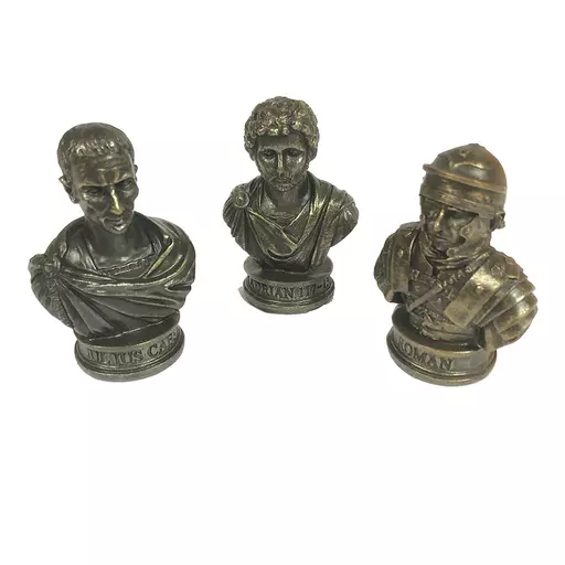 Set of 3 Mini Roman Busts