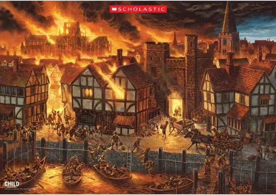 What equipment was used in the great fire of London?