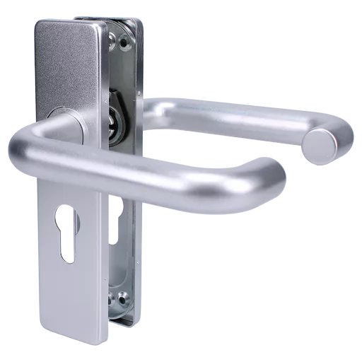 ZOO Return To Door Lever Handle On Euro Lock Backplate FD30/60