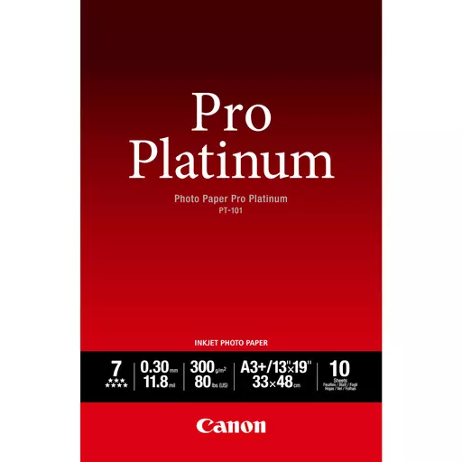 Canon PT-101 Pro Platinum Photo Paper A3 Plus - 10 Sheets