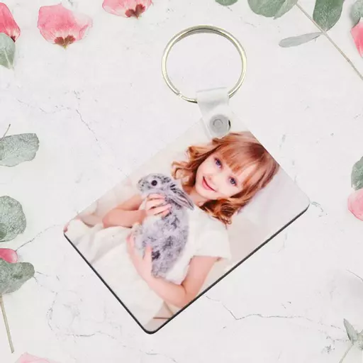 Personalised Rectangular Photo Keyring