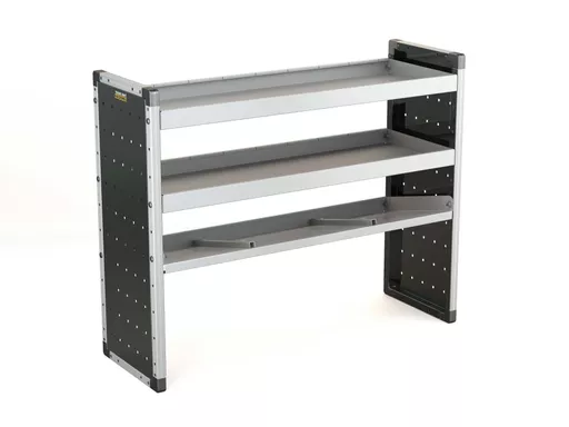 Trade Van Racking Single Unit - 3 Straight Shelves - H1009mm x W1250mm