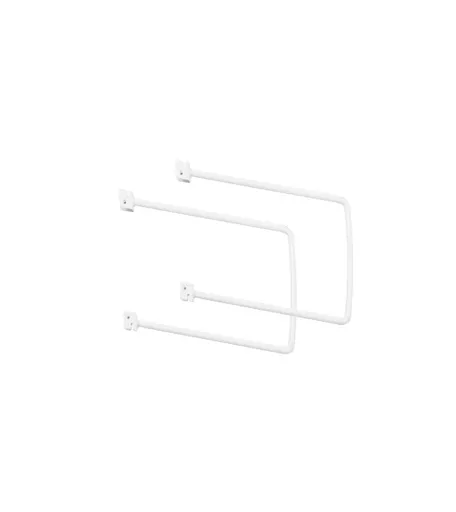 Twin Slot System - White Book Ends (Pair) - Various Sizes Available