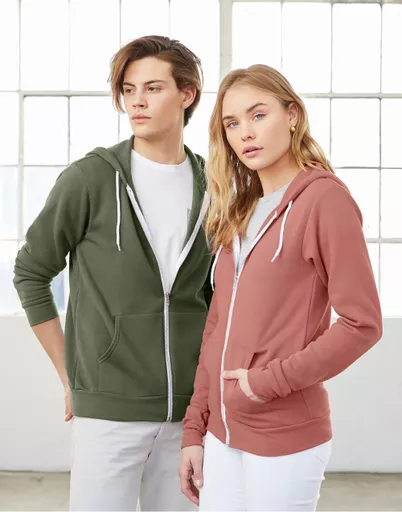 Canvas Unisex Sponge Fleece Full-Zip Hoodie