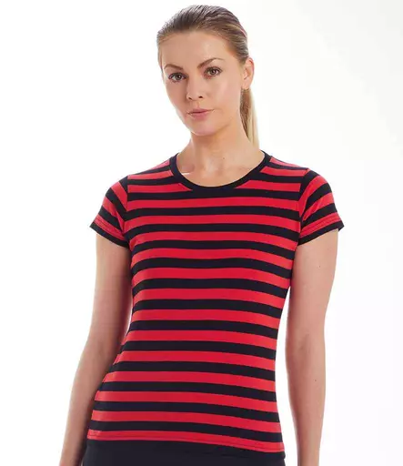 Mantis Ladies Stripy T-Shirt