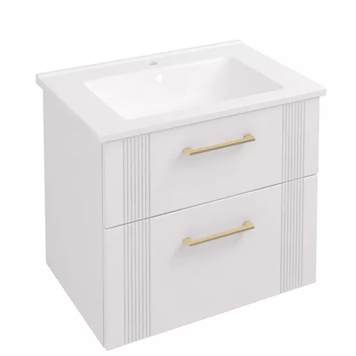 Cranham 60 Wall Hung Vanity Unit  Matt White