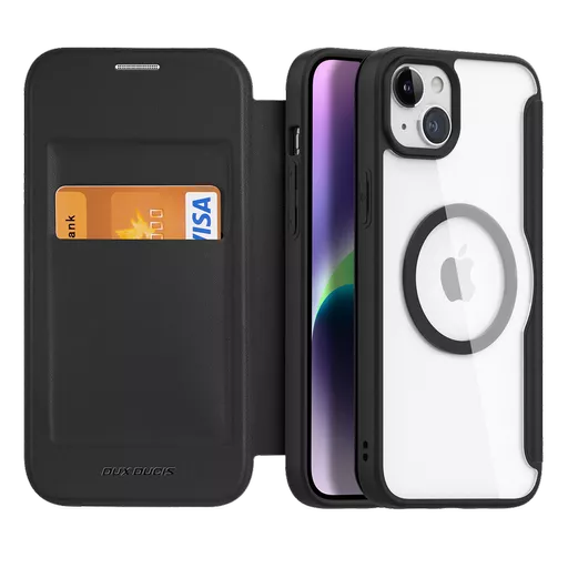 Dux Ducis - Skin X Pro MagSafe Wallet for iPhone 15 Plus - Black