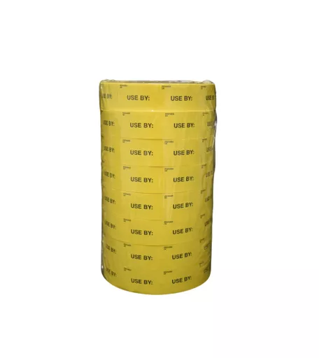 Paxar/Monarch 1155 Yellow 'Prepared On/Use By' Labels (8000)