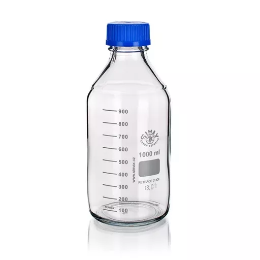 Bottle, Reagent Bottle, Clear, Blue Screw Cap, , Borosilicate Glass 3.3