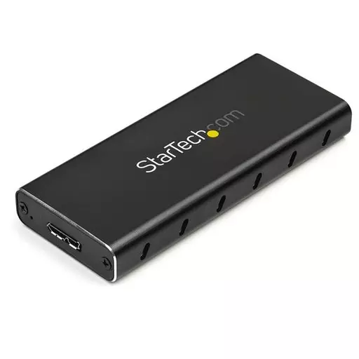 StarTech.com M.2 SSD Enclosure for M.2 SATA SSDs - USB 3.1 (10Gbps) with USB-C Cable