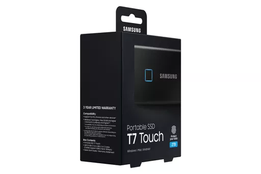 Samsung Portable SSD T7 Touch 2TB - Black