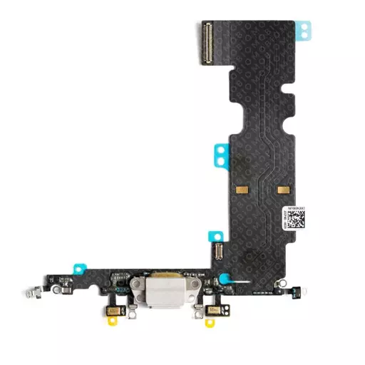 Charging Port Flex Cable (White) (CERTIFIED) - For iPhone 8 Plus