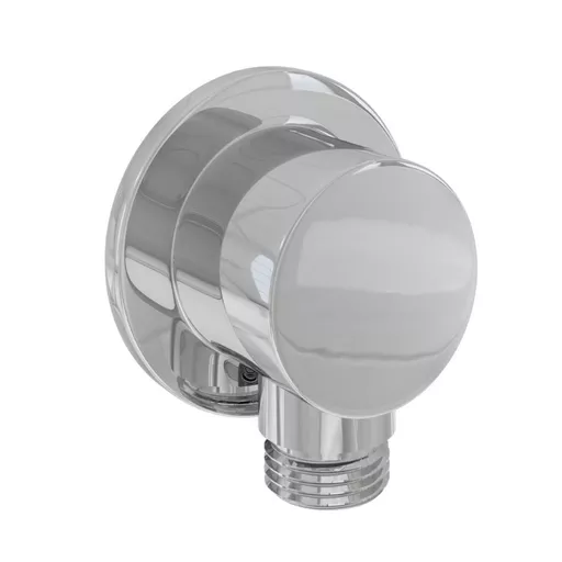 Round Outlet Elbow - Chrome