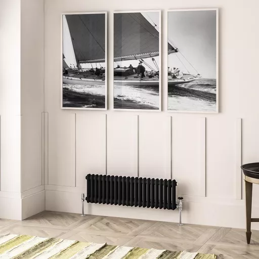 Imperia 2 Column Radiator 300 x 1010mm Matt Black