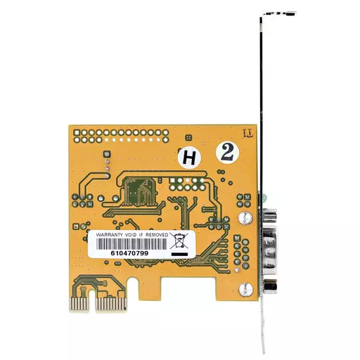 StarTech.com PCI Express Serial Card, PCIe to RS232 (DB9) Serial Interface Card, PC Serial Card w/ 16C1050 UART, Standard or Low Profile Brackets, COM Retention, Windows & Linux