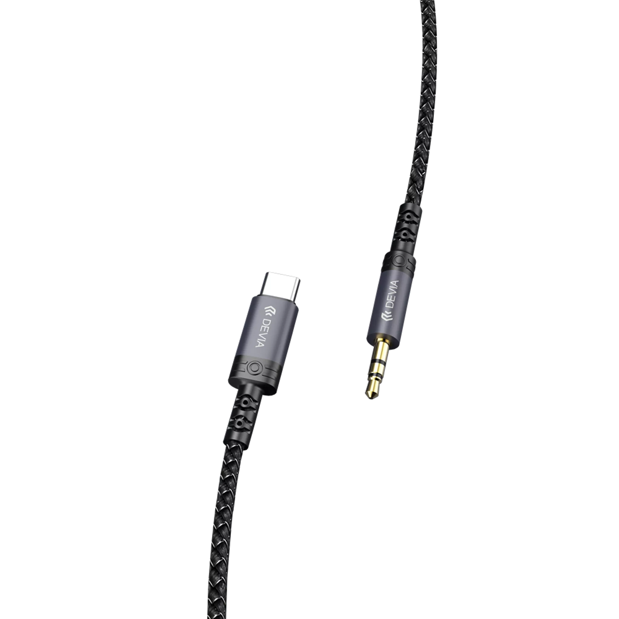 1m USB-C to 3.5mm Woven Auxiliary Cable in Default