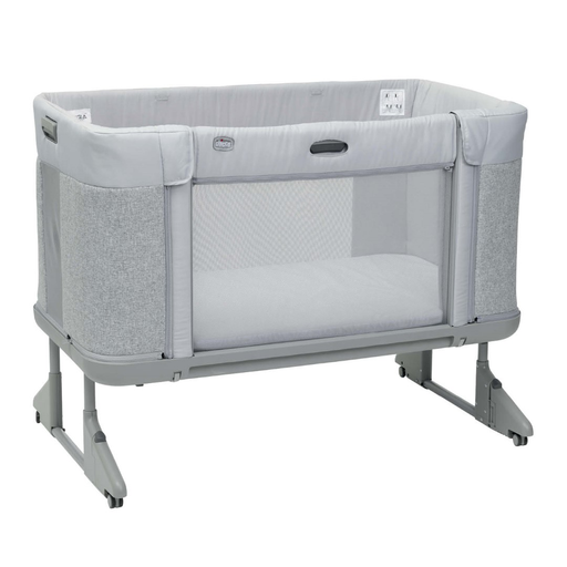 Chicco Ash Grey Next2me Forever Bedside Crib In