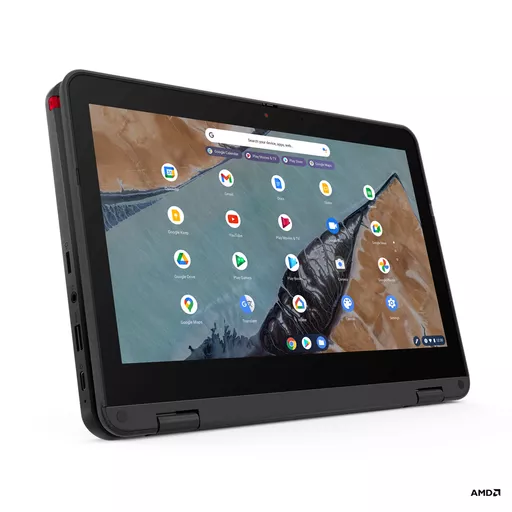 Lenovo 300e Chromebook Gen 3 (AMD) AMD 3000 3015Ce 29.5 cm (11.6") Touchscreen HD 4 GB DDR4-SDRAM 32 GB eMMC Wi-Fi 5 (802.11ac) ChromeOS UK English Grey