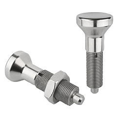 K0634 - Indexing Plungers In Stainless Steel No Collar Size M6-M24