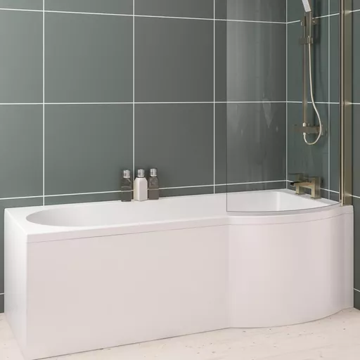 Portland P - Shape Reinforced Beauforte front panel 1700x560mm - White