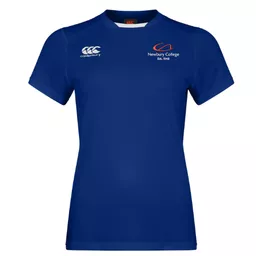 NewburyCollegeStaff_WomensCCCClubRoyalTee_Front.png