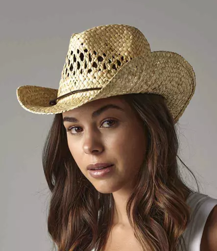 Beechfield Straw Cowboy Hat