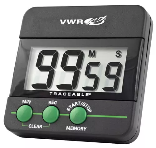 Digital Timer, One Channel, Black, ±0,01 %, 63,5×12,7×63,5 mm
