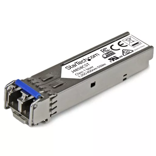 StarTech.com HP J4858C Compatible SFP Transceiver Module - 1000BASE-SX~HPE J4858C Compatible SFP Module - 1000BASE-SX - 1GbE Multi Mode Fiber Optic Transceiver - 1GE Gigabit Ethernet SFP - LC 550m - 850nm - DDM HPE 1400, 1700, 1820