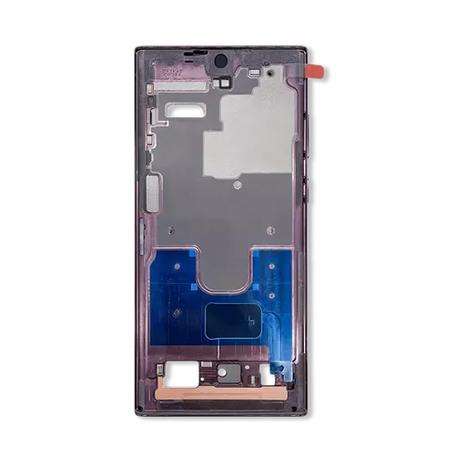 Mid Frame Assembly (Service Pack) (Burgundy) - For Galaxy S22 Ultra 5G (S908)