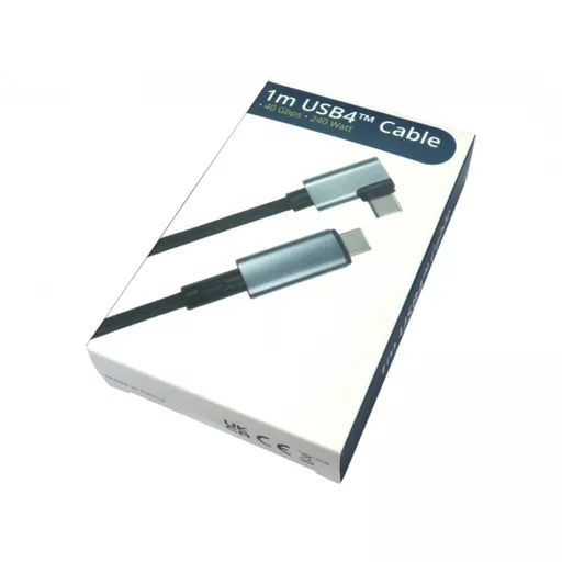 USB4™ USB 40Gbps C-C R/A EPR Cable, 1M