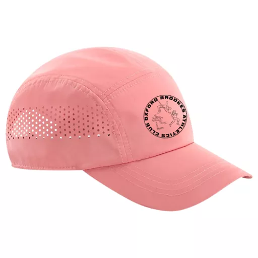OxfordBrookesAthleticsClub_BeechfieldTechnicalRunningCap_Salmon_Front.png