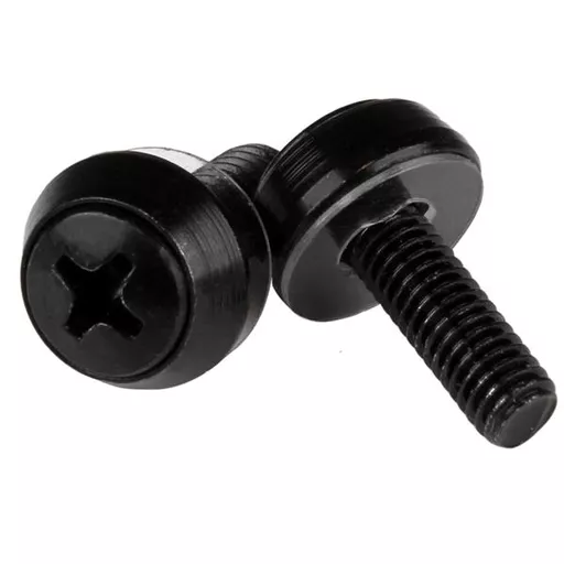 StarTech.com M5 x 12mm - Mounting Screws - 100 Pack, Black