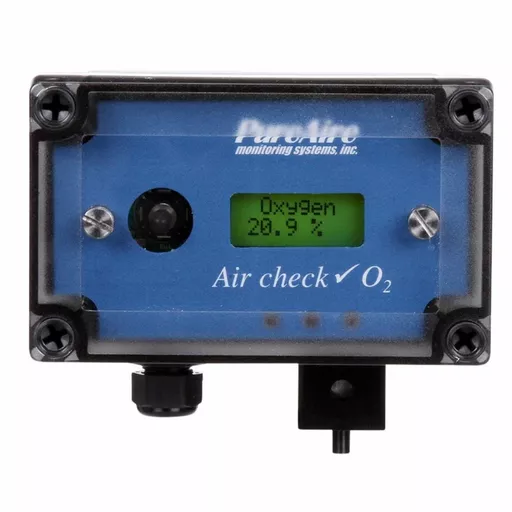 PureAire Monitoring Systems, Inc. Oxygen Deficiency Monitor 0-25% with 10+ Year Sensor