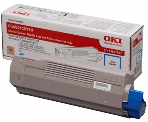 OKI 43872307 Toner cyan, 2K pages/5% for OKI C 5650