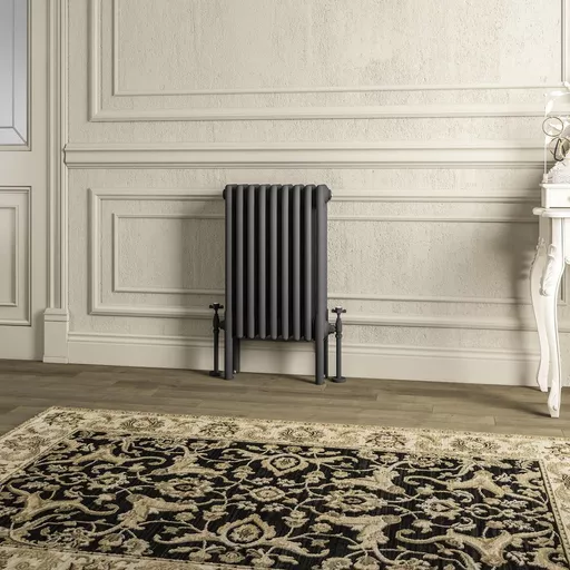 Imperia 4 Column Radiator 600 x 425mm Matt Anthracite