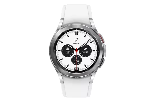 Samsung Galaxy Watch4 Classic 3.05 cm (1.2") OLED 42 mm Digital 396 x 396 pixels Touchscreen 4G Silver Wi-Fi GPS (satellite)