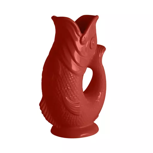 The Wade Fish Jug in Red 0.6 Litre