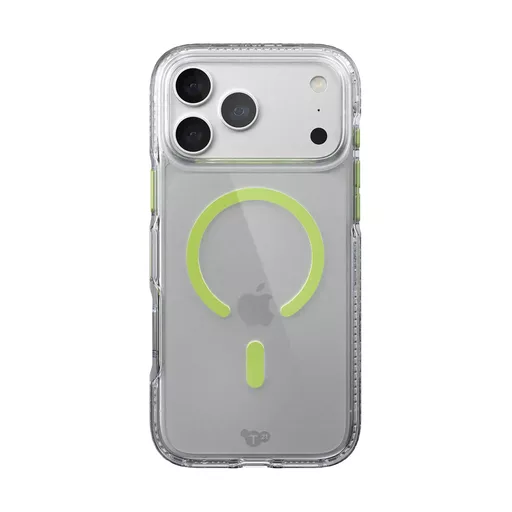 Tech21 - EvoCrystal MagSafe for iPhone 18 Pro Max & iPhone 17 Pro Max - Clear Neo Green