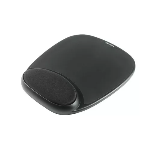 Kensington Memory Gel Mouse Pad with Integral Wrist Support - Black