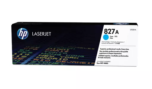 HP CF301A/827A Toner cyan, 32K pages ISO/IEC 19798 for HP Color LaserJet M 880